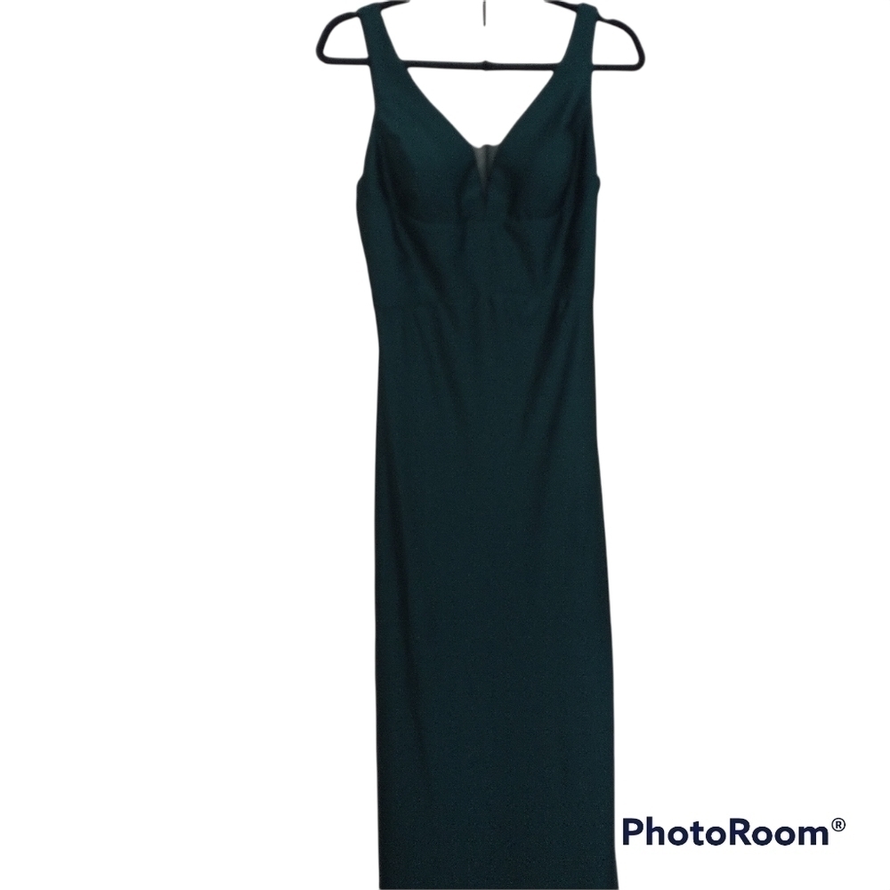 NEW Morgan & Co. Formal Dress Satin Cut-Out Hunter sz 5 Juniors - Picture 3 of 14